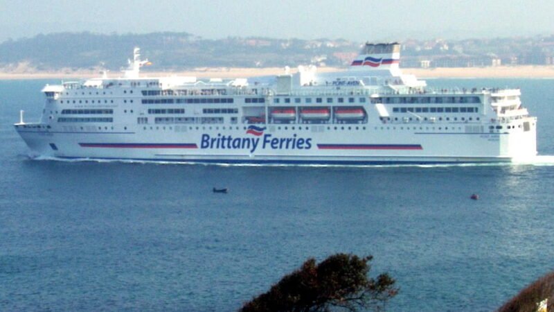 Brittany Ferries ship from Santander to Plymouth