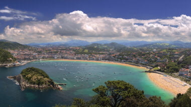 la concha beach in san sebastian