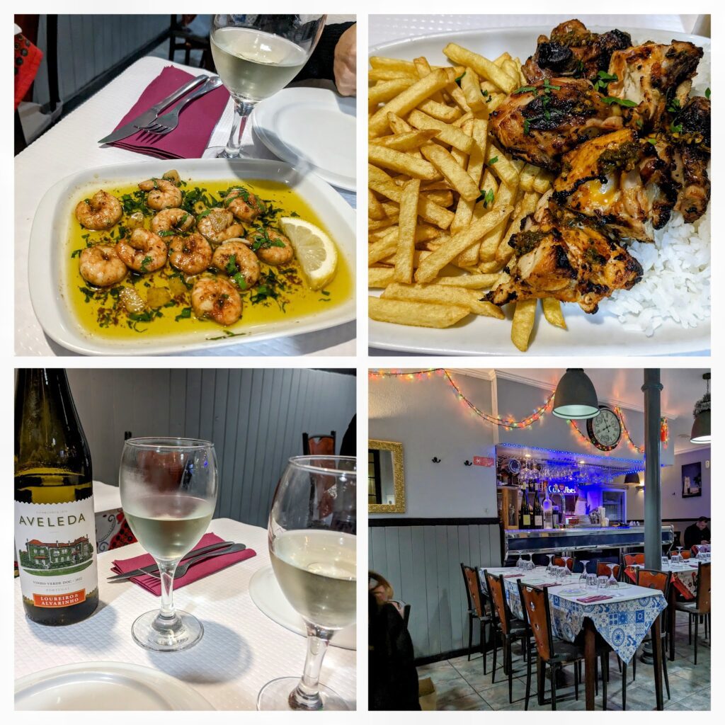 dinner dishes served at floresta do calhariz