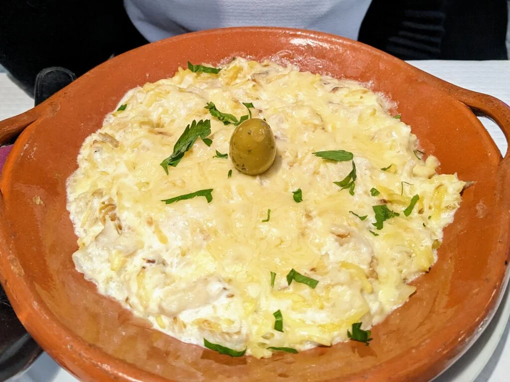 bacalhau com nata