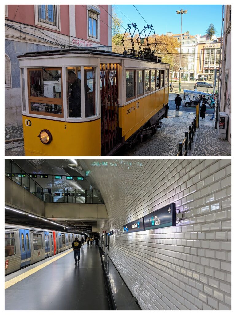 using public transport in lisbon in winter is less crowded