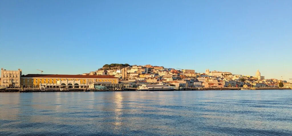 downtown lisbon in december