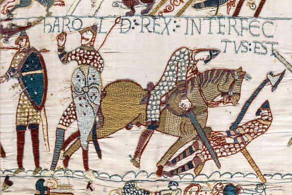 the bayeux tapestry in normandy france