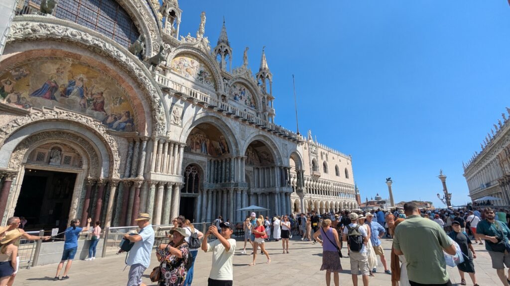 st mark's square in August