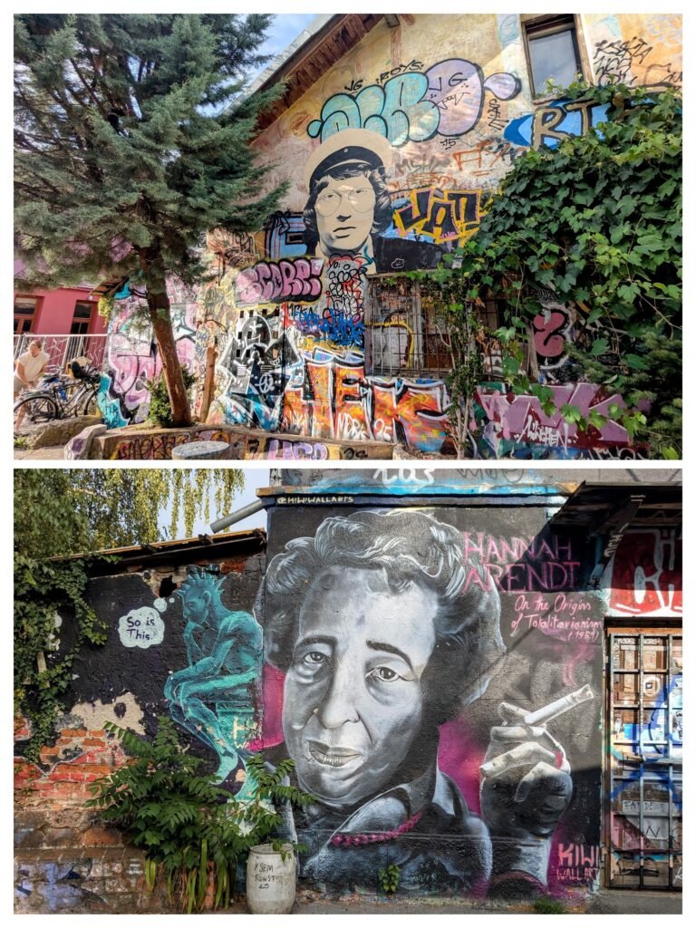 street art at metelkovo mesto in ljubljana