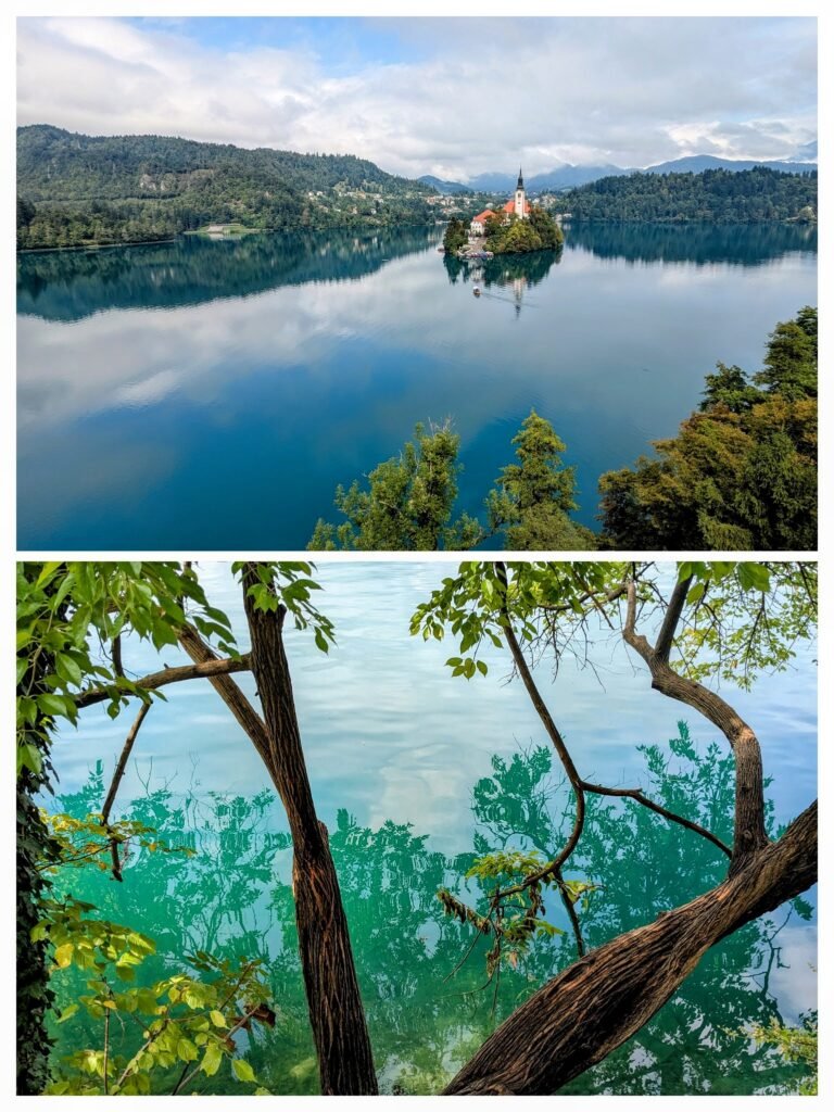 the turquoise waters of lake bled
