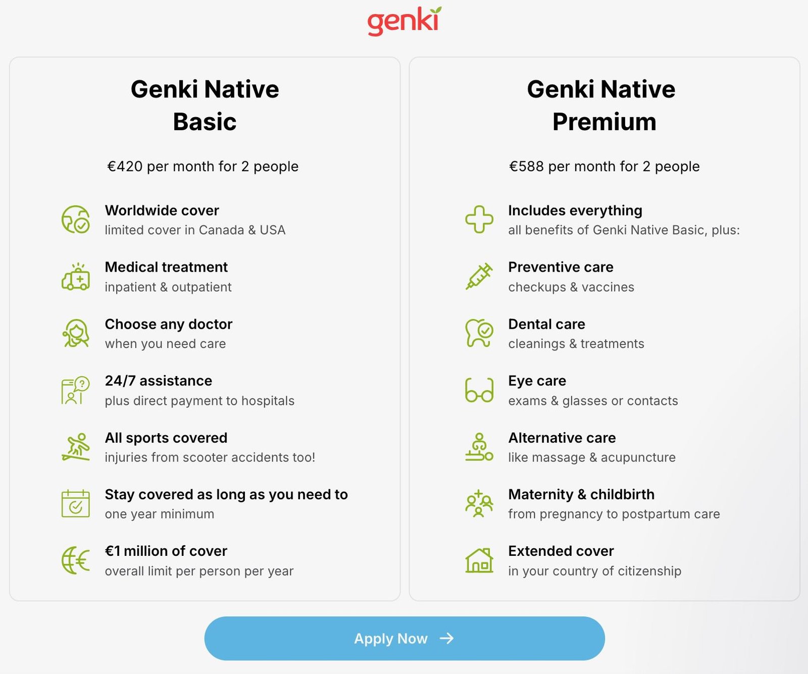 genki native premium health insurance policy