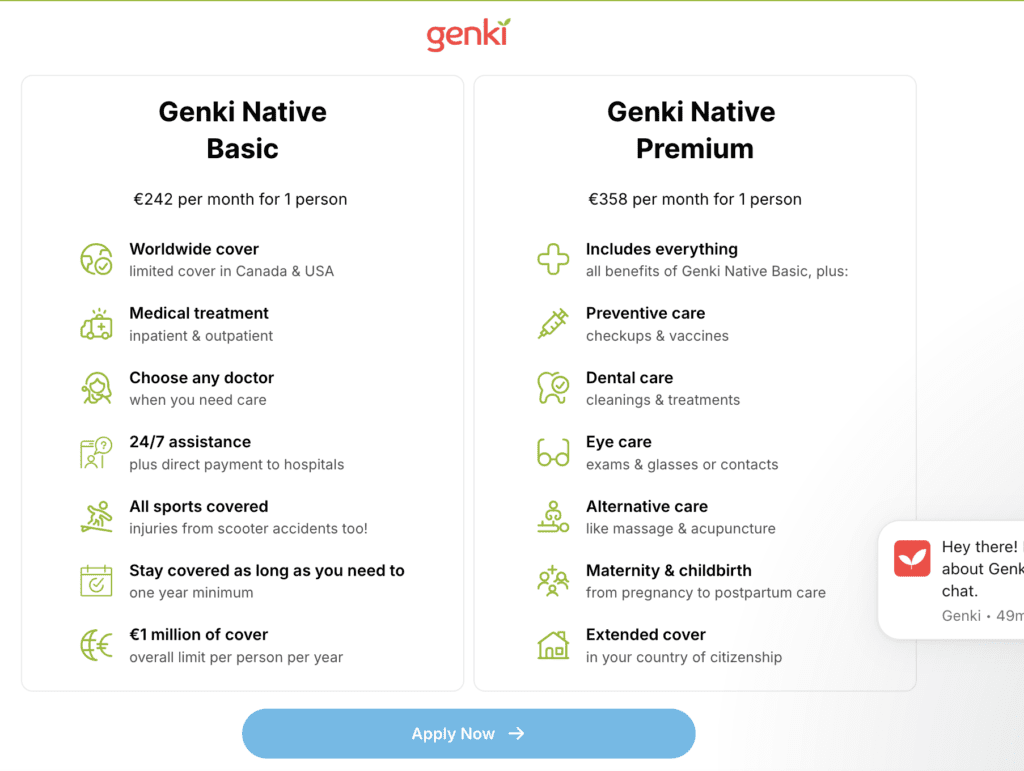 genki native premium health insurance policy