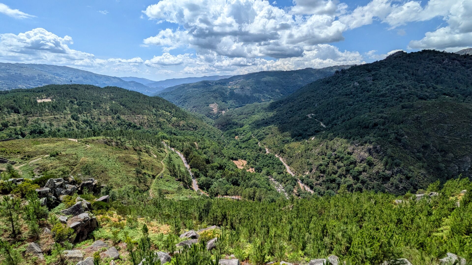 the view from Fafião lookout point in peneda-geres national park