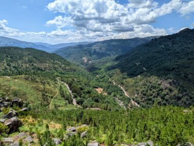 the view from Fafião lookout point in peneda-geres national park