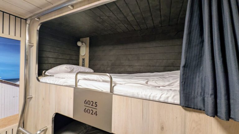 a bed in couchette plus on the portsmouth to caen ferry