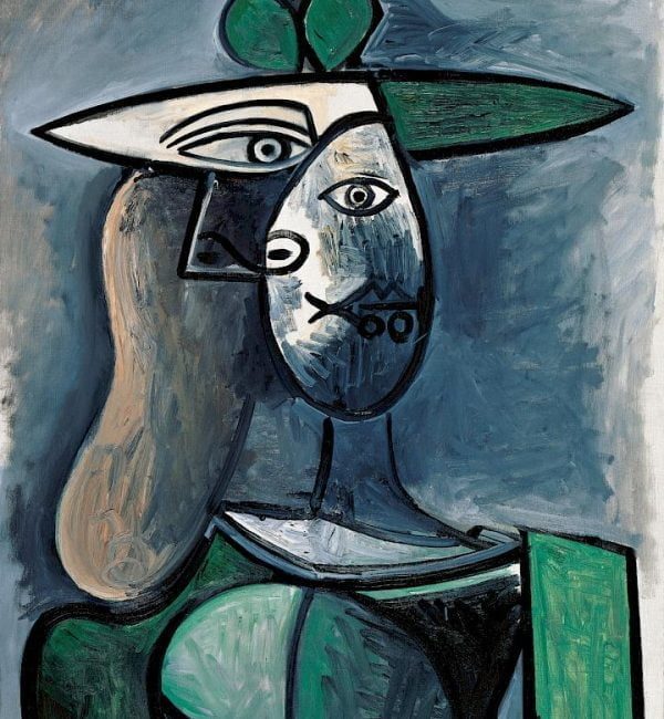 Vienna art galleries and museums - the lady with the green hat by Pablo Picasso